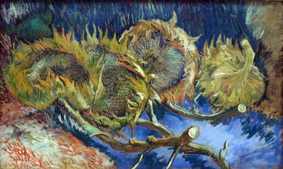 Flowers in a Blue Vase by Vincent van Gogh